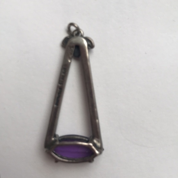 Black Hills Silver Pendant or Charm with Purple Stone - Picture 5 of 6